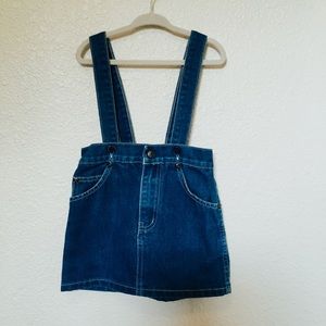 SOLD 4T Vintage Denim Overalls - Skirt with Adjustable Straps